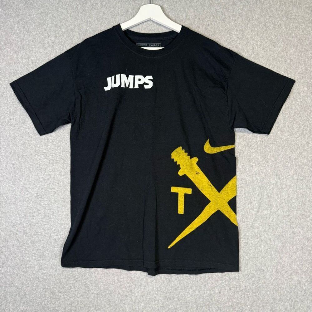 Nike Men's Large Black Yellow Cross Training Olympics Short Sleeve T-Shirt